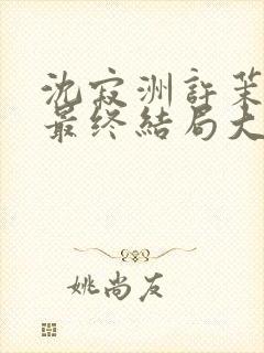 沈寂洲许茉孟姣最终结局大结局