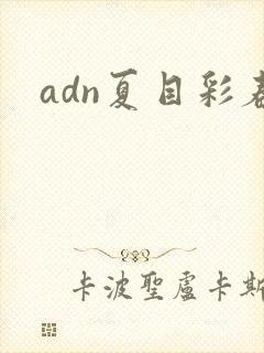 adn夏目彩春封面