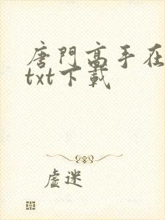唐门高手在异世txt下载