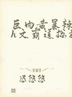 巨肉黄暴辣文高h文霸道总裁
