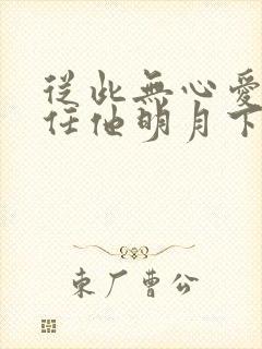 从此无心爱良夜任他明月下全诗封面
