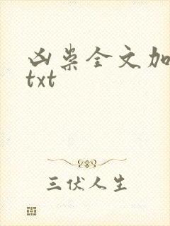 凶祟全文加番外txt