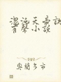 混沌天帝诀凌峰有声小说封面