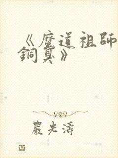 《魔道祖师墨香铜臭》