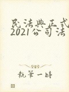 民法典正式全文2021公司法封面