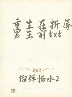 重生在折辱清冷男主前txt