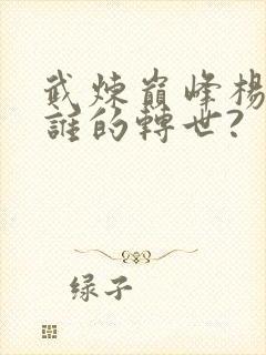 武炼巅峰杨开是谁的转世?