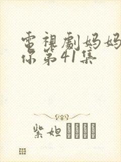 电视剧妈妈在等你第41集封面