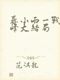 聂小雨一战三巅峰大结局