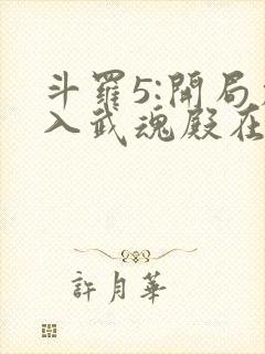 斗罗5:开局加入武魂殿在哪连载封面