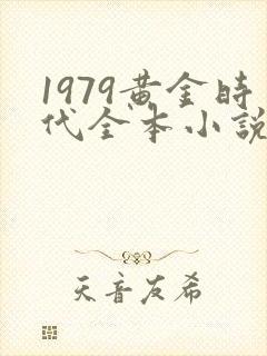 1979黄金时代全本小说封面
