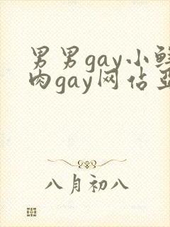 男男gay小鲜肉gay网站亚洲