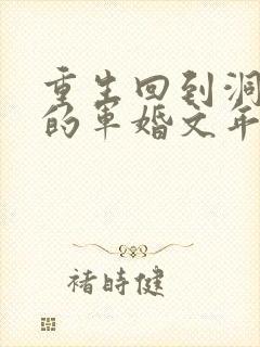 重生回到洞房夜的军婚文年代文