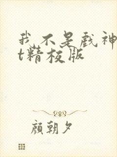 我不是戏神txt精校版