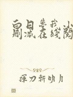 白日梦我小说无删减在线阅读