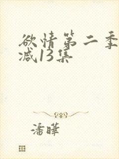 欲情第二季未删减13集