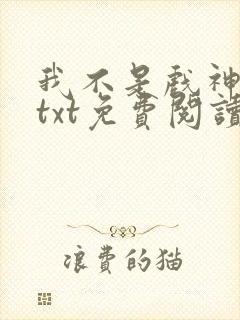 我不是戏神小说txt免费阅读