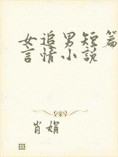 女追男短篇现代言情小说