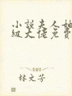小说夫人她是满级大佬免费看