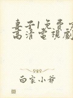 妻子1免费完整高清电视剧在线看封面