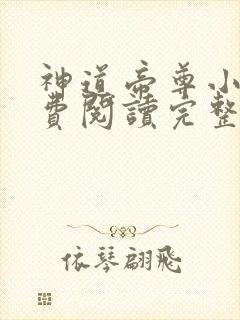 神道帝尊小说免费阅读完整版在线封面