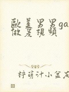欧美男男gay做爰视频