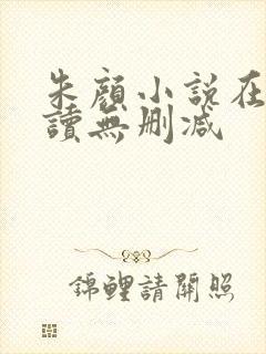 朱颜小说在线阅读无删减