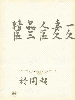 精品人妻一区二区三区久久久