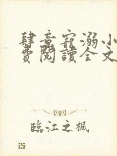 肆意宠溺小说免费阅读全文封面