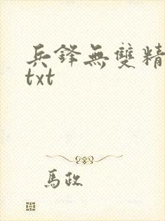 兵锋无双精校版txt
