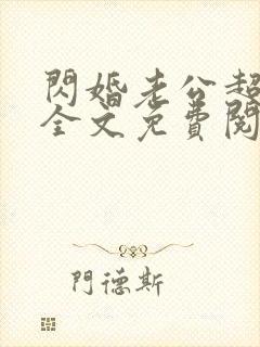 闪婚老公超给力全文免费阅读全文