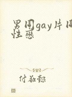 男同gay片同性恋