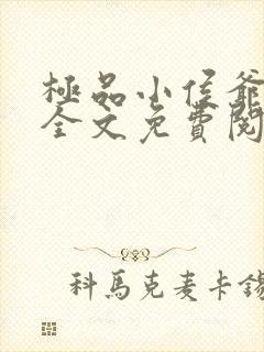 极品小侯爷小说全文免费阅读