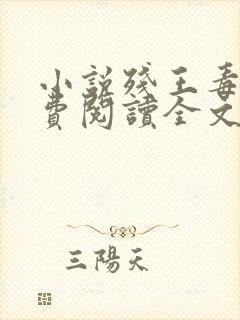 小说残王毒妃免费阅读全文