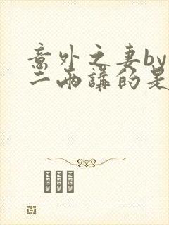 意外之妻by苏二两讲的是什么