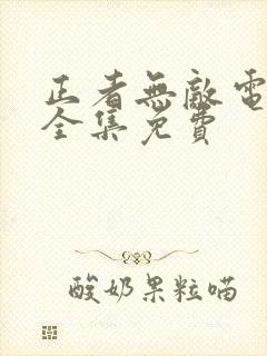 正者无敌电视剧全集免费