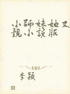小师妹她又凶又靓小说版封面
