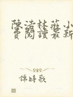 陈浩林薇小说免费阅读最新章节更新封面