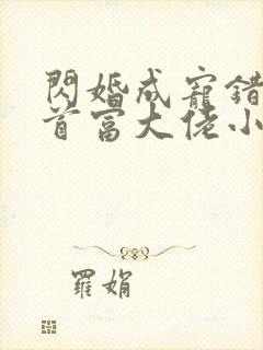 闪婚成宠错嫁了首富大佬小说