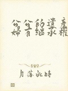 公公的遗产儿媳妇有继承权吗