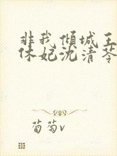 非我倾城王爷要休妃沈清苓结局