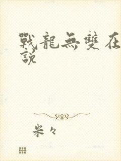 战龙无双在线小说