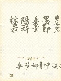 林阳秦墨农小说最新章节免费阅读