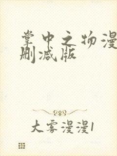 掌中之物漫画无删减版