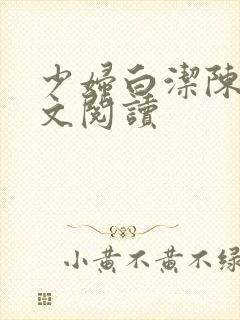 少妇白洁陈三全文阅读