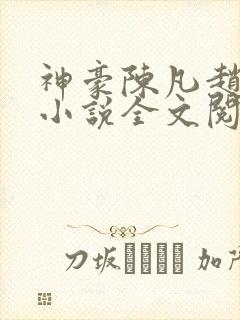 神豪陈凡赵琳琳小说全文阅读