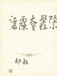 江南大学陆黄若希陈宝柱小说