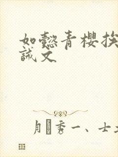 如懿青樱挨打训诫文封面
