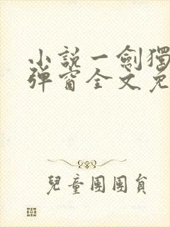小说一剑独尊无弹窗全文免费阅读