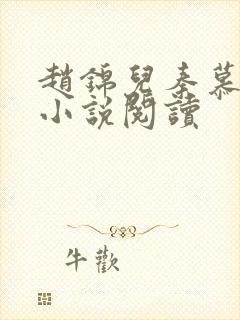 赵锦儿秦慕修 小说阅读